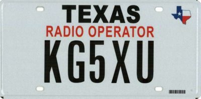 How-to: Texas Amateur Radio Operator License Plate